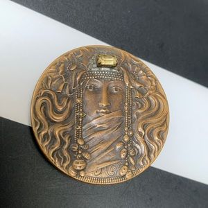 Brass Goddess Barrette